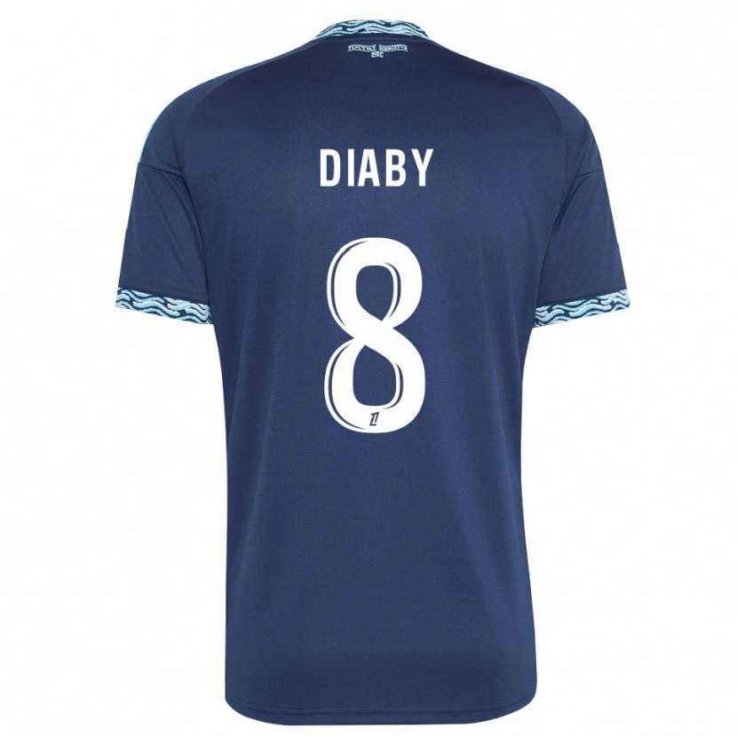 Danxen Kinder Aboubakar Diaby #8 Stahlblau Weiß Heimtrikot Trikot 2026/27 T-Shirt Österreich