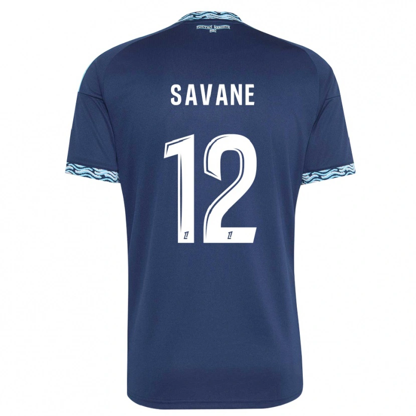 Danxen Kinder Mohamed Savane #12 Stahlblau Weiß Heimtrikot Trikot 2026/27 T-Shirt Österreich