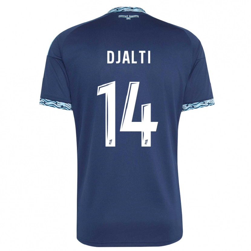 Danxen Kinder Nadir Djalti #14 Stahlblau Weiß Heimtrikot Trikot 2026/27 T-Shirt Österreich