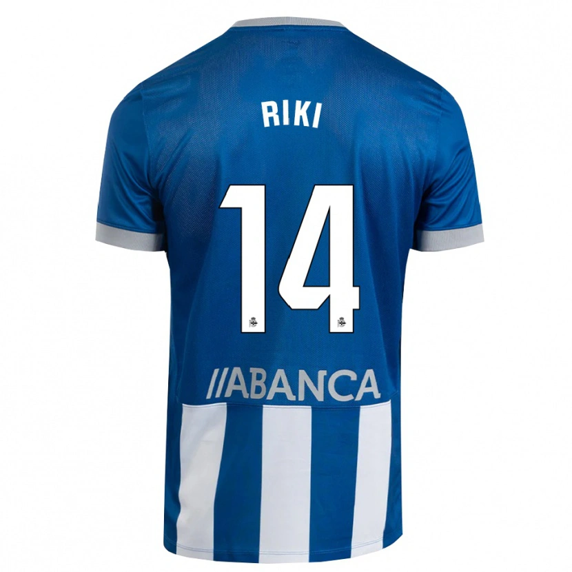 Danxen Kinder Riki Rodríguez #14 Blau Grau Weiß Heimtrikot Trikot 2026/27 T-Shirt Österreich
