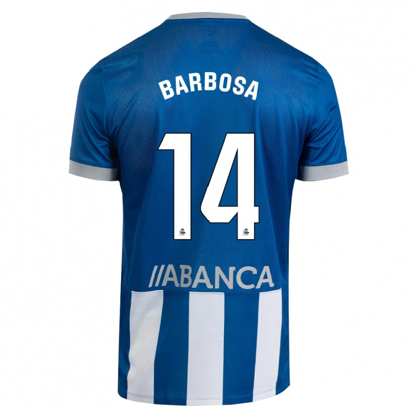 Danxen Kinder Justino Barbosa #14 Blau Grau Weiß Heimtrikot Trikot 2026/27 T-Shirt Österreich