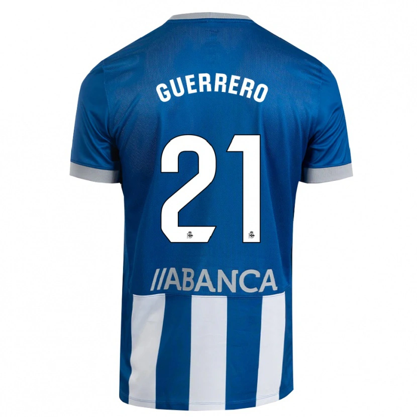 Danxen Kinder Adrián Guerrero #21 Blau Grau Weiß Heimtrikot Trikot 2026/27 T-Shirt Österreich