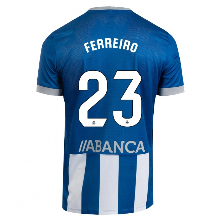 Danxen Kinder Manu Ferreiro #23 Blau Grau Weiß Heimtrikot Trikot 2026/27 T-Shirt Österreich