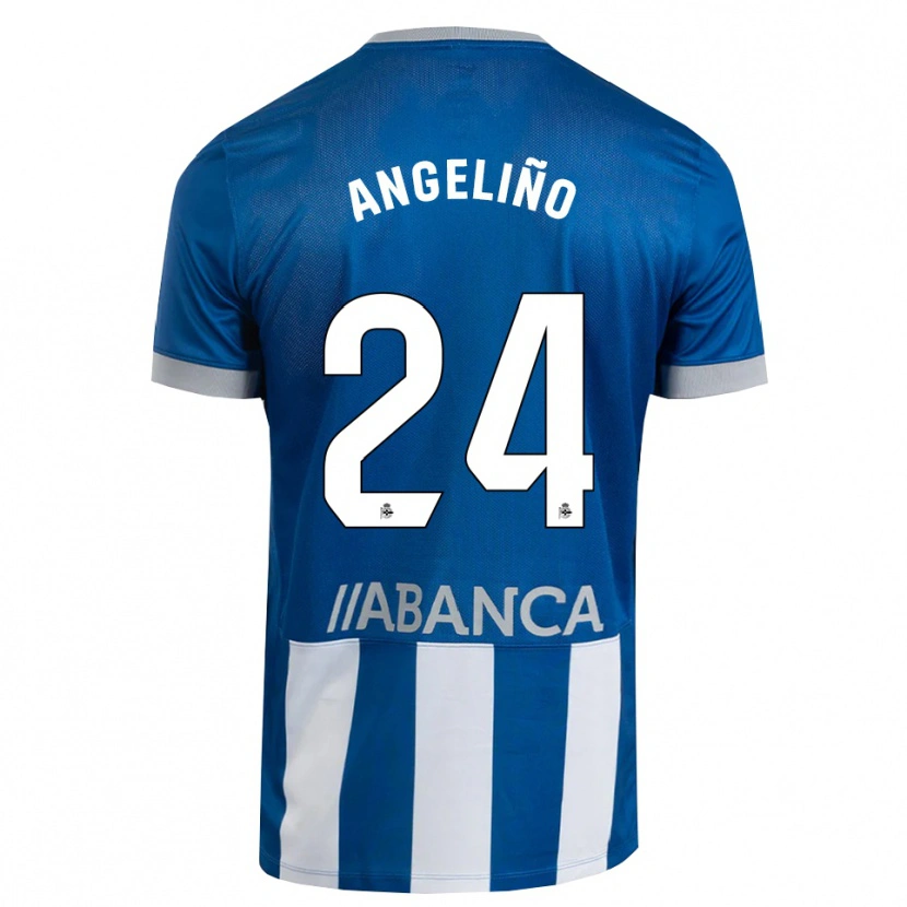 Danxen Kinder Angeliño #24 Blau Grau Weiß Heimtrikot Trikot 2026/27 T-Shirt Österreich