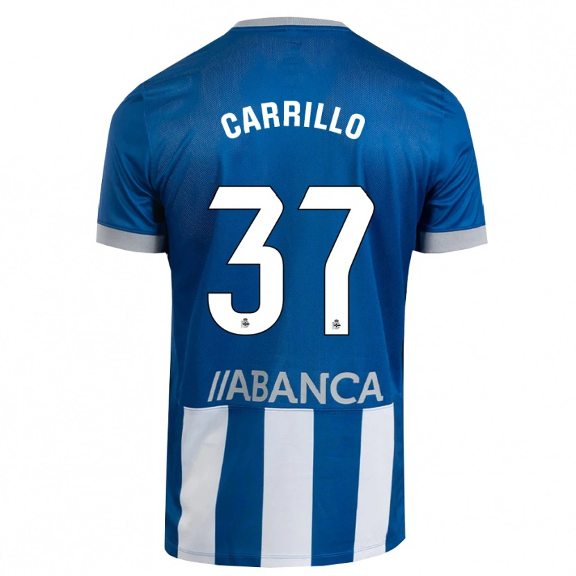 Danxen Kinder Noé Carrillo #37 Blau Grau Weiß Heimtrikot Trikot 2026/27 T-Shirt Österreich