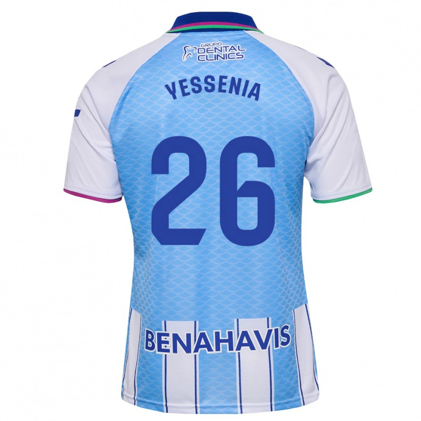 Danxen Kinder Yessenia Alcaide Martin #26 Tief Himmelblau Weiß Heimtrikot Trikot 2026/27 T-Shirt Österreich