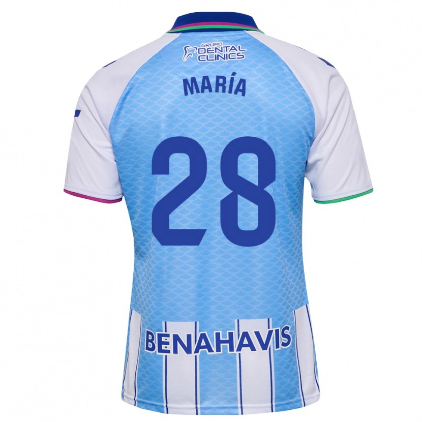 Danxen Kinder María Albacete Pato #28 Tief Himmelblau Weiß Heimtrikot Trikot 2026/27 T-Shirt Österreich