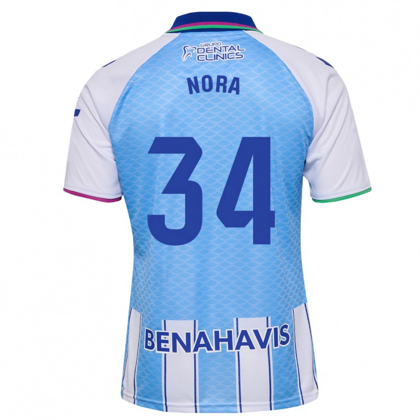 Danxen Kinder Nora #34 Tief Himmelblau Weiß Heimtrikot Trikot 2026/27 T-Shirt Österreich