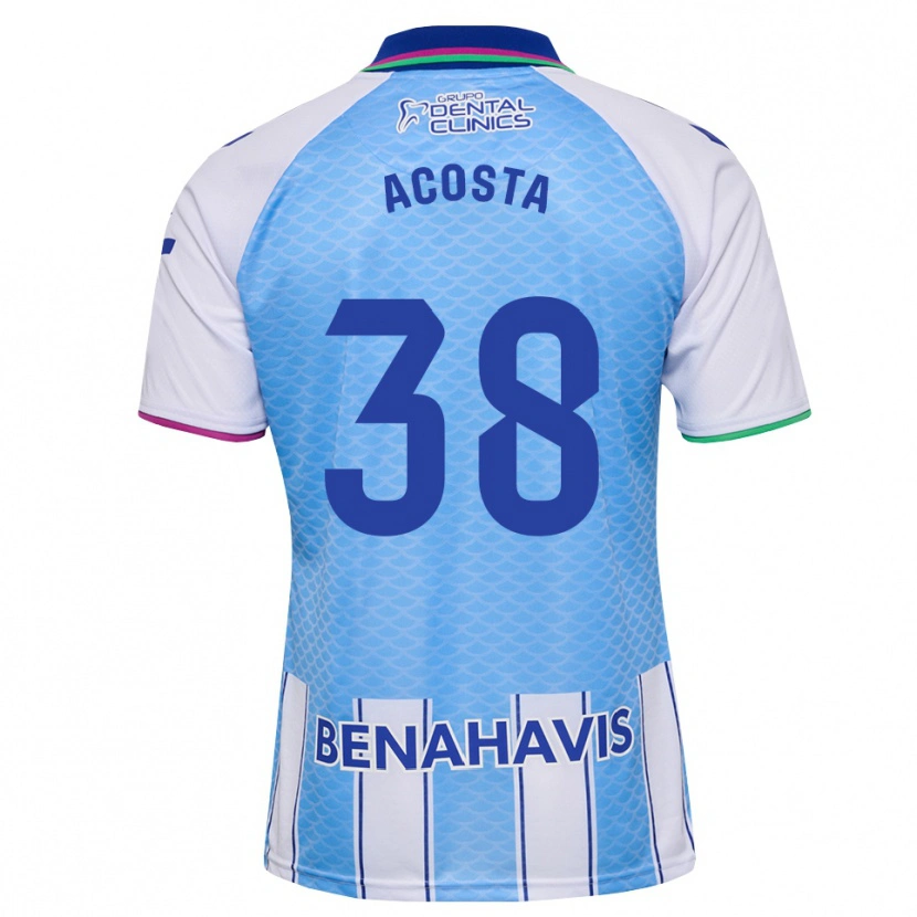 Danxen Kinder Judith Acosta #38 Tief Himmelblau Weiß Heimtrikot Trikot 2026/27 T-Shirt Österreich
