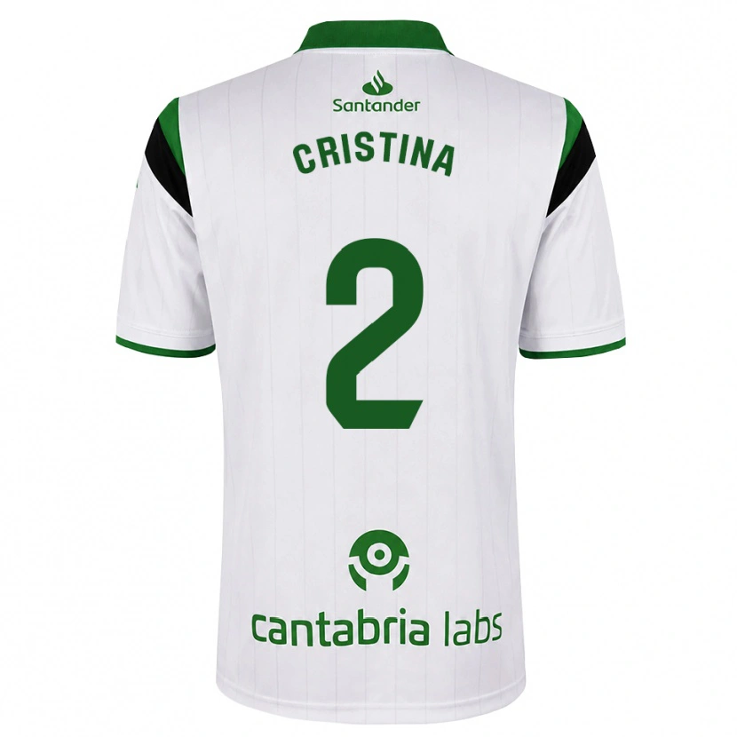 Danxen Kinder Cristina Muñoz García #2 Weißgrün Schwarz Heimtrikot Trikot 2026/27 T-Shirt Österreich