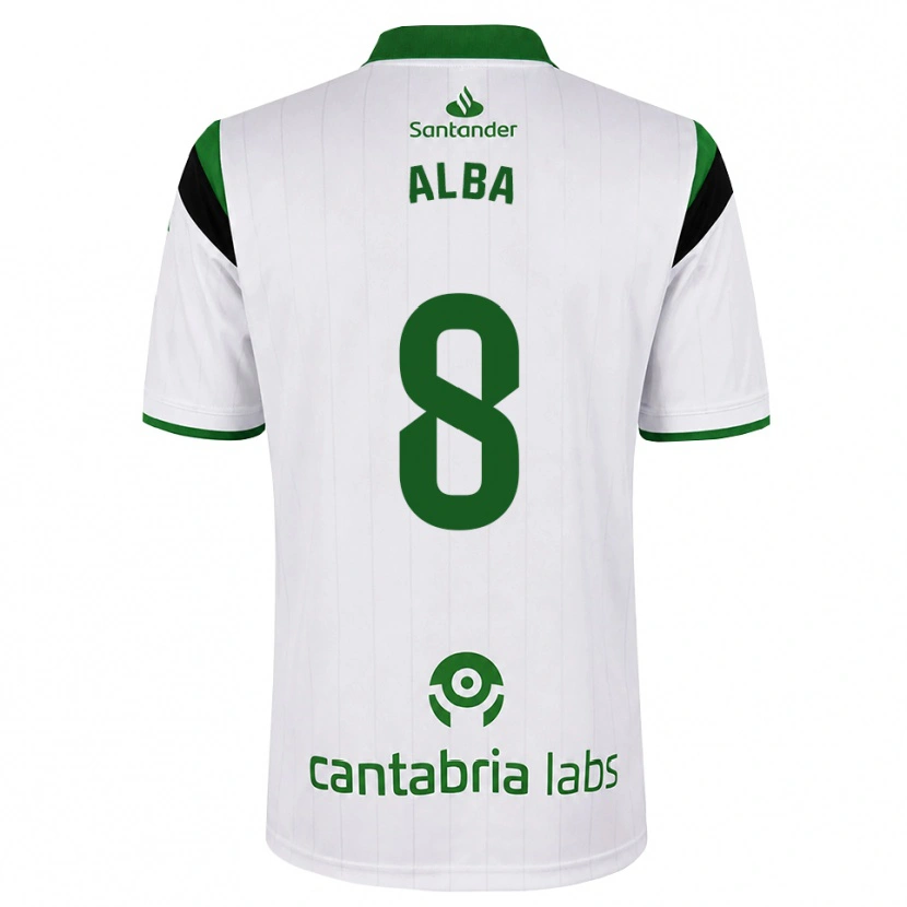 Danxen Kinder Alba Luzuriaga Albelda #8 Weißgrün Schwarz Heimtrikot Trikot 2026/27 T-Shirt Österreich