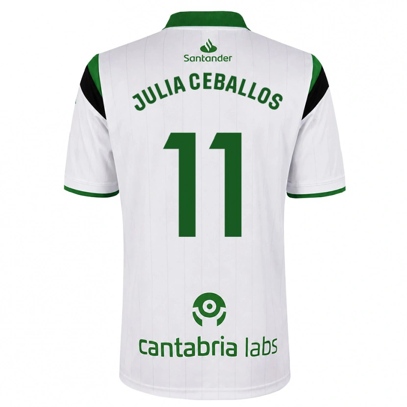 Danxen Kinder Julia Ceballos Carrancio #11 Weißgrün Schwarz Heimtrikot Trikot 2026/27 T-Shirt Österreich