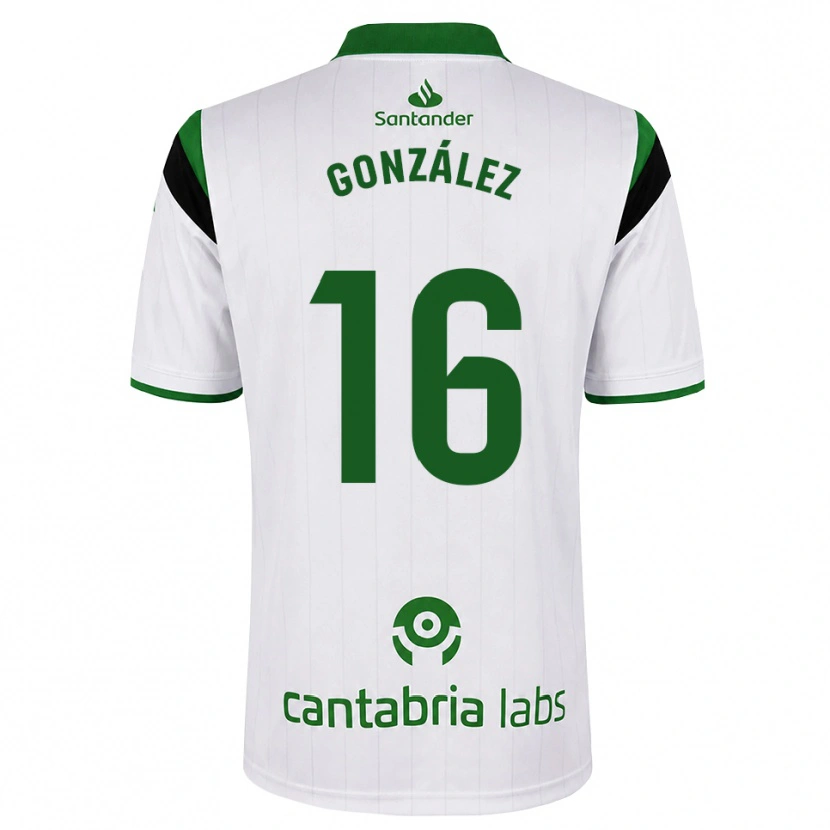 Danxen Kinder Facundo González #16 Weißgrün Schwarz Heimtrikot Trikot 2026/27 T-Shirt Österreich