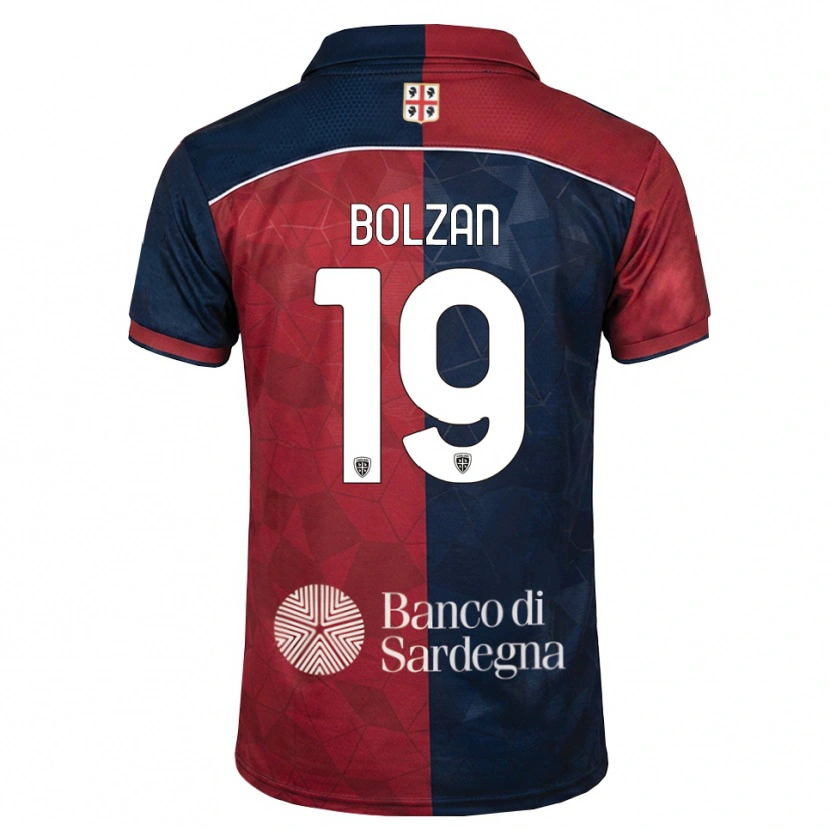 Danxen Kinder Alessandro Bolzan #19 Burgund Rot Königsblau Heimtrikot Trikot 2026/27 T-Shirt Österreich