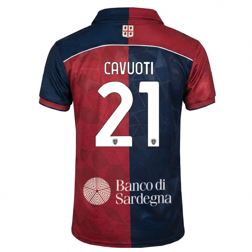 Danxen Kinder Nicolò Cavuoti #21 Burgund Rot Königsblau Heimtrikot Trikot 2026/27 T-Shirt Österreich