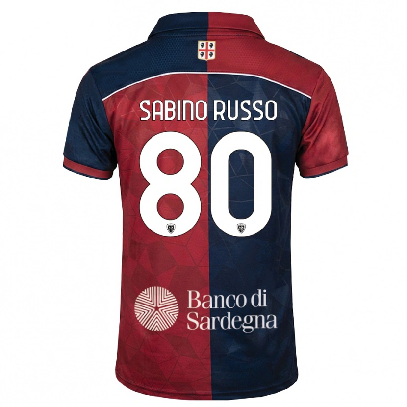 Danxen Kinder Alessandro Sabino Russo #80 Burgund Rot Königsblau Heimtrikot Trikot 2026/27 T-Shirt Österreich