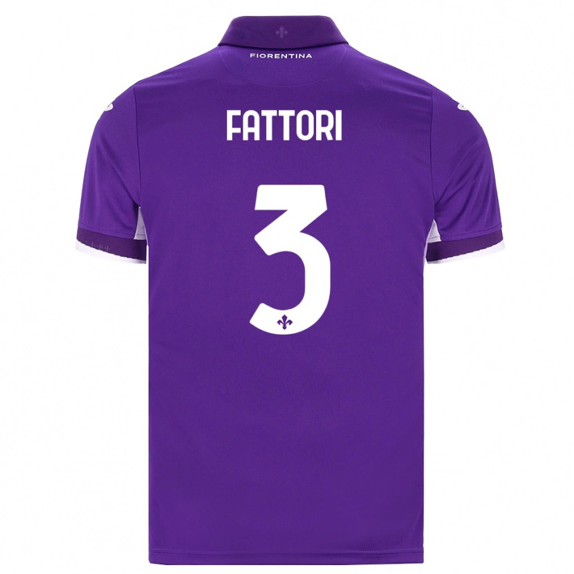 Danxen Kinder Filippo Fattori #3 Lila Weiß Pink Heimtrikot Trikot 2026/27 T-Shirt Österreich