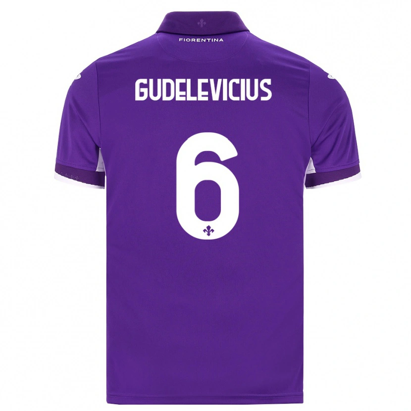 Danxen Kinder Ernestas Gudelevicius #6 Lila Weiß Pink Heimtrikot Trikot 2026/27 T-Shirt Österreich