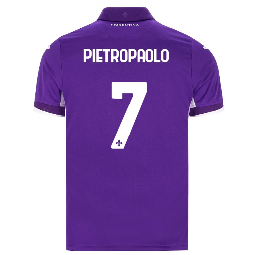 Danxen Kinder Mario Pietropaolo #7 Lila Weiß Pink Heimtrikot Trikot 2026/27 T-Shirt Österreich