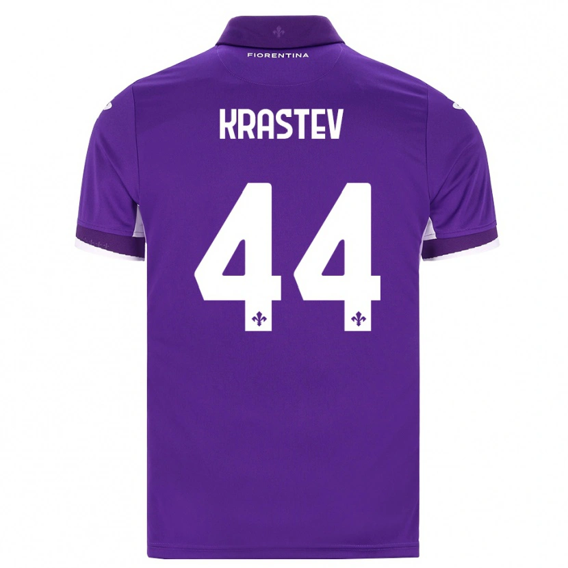 Danxen Kinder Dimo Krastev #44 Lila Weiß Pink Heimtrikot Trikot 2026/27 T-Shirt Österreich