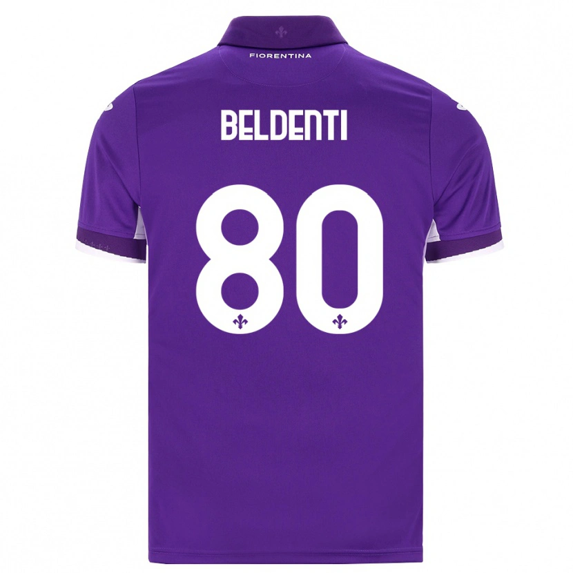 Danxen Kinder Dennis Beldenti #80 Lila Weiß Pink Heimtrikot Trikot 2026/27 T-Shirt Österreich