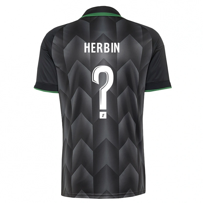 Danxen Kinder Grégoire Herbin #0 Schwarzgrün Auswärtstrikot Trikot 2026/27 T-Shirt Österreich