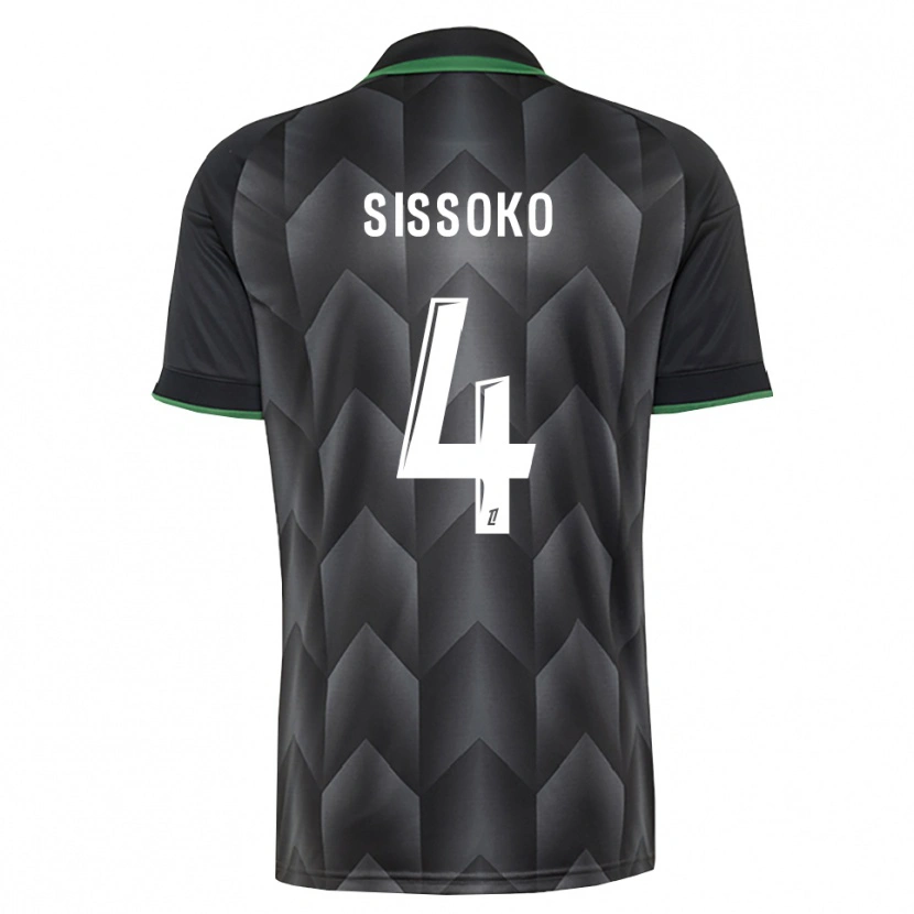 Danxen Kinder Tidjane Sissoko #4 Schwarzgrün Auswärtstrikot Trikot 2026/27 T-Shirt Österreich