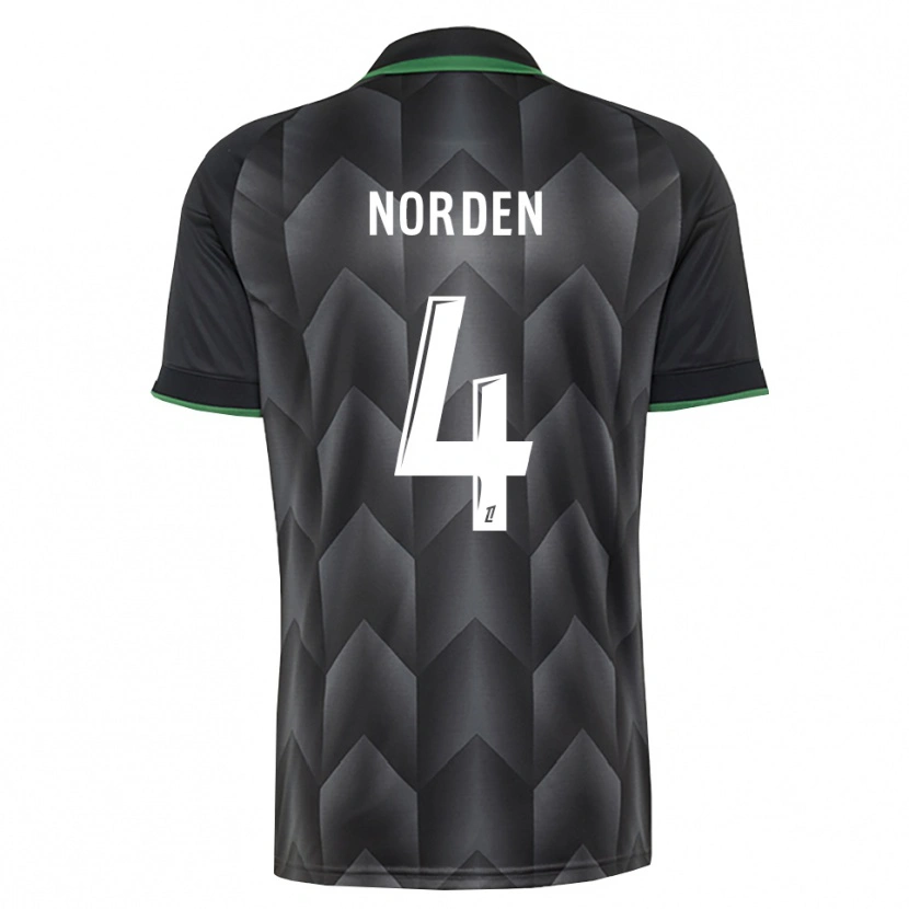 Danxen Kinder Doreen Norden #4 Schwarzgrün Auswärtstrikot Trikot 2026/27 T-Shirt Österreich