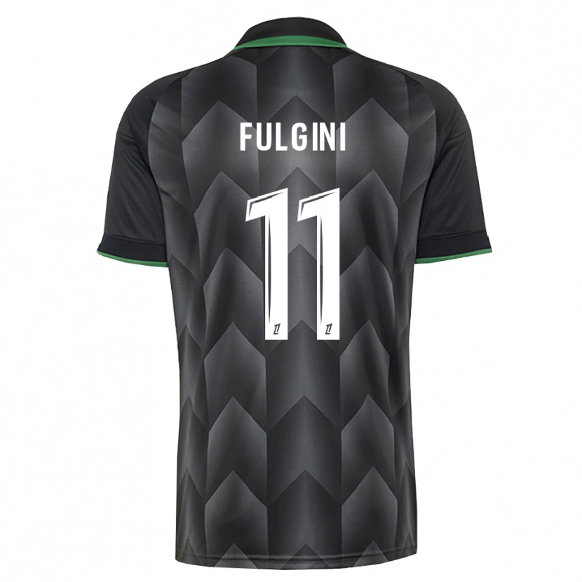 Danxen Kinder Angelo Fulgini #11 Schwarzgrün Auswärtstrikot Trikot 2026/27 T-Shirt Österreich