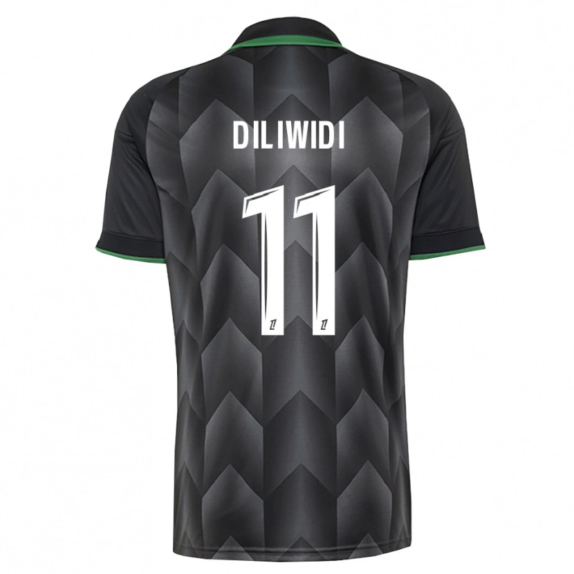 Danxen Kinder Kembo Diliwidi #11 Schwarzgrün Auswärtstrikot Trikot 2026/27 T-Shirt Österreich