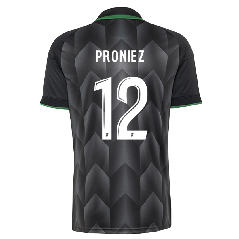 Danxen Kinder Fany Proniez #12 Schwarzgrün Auswärtstrikot Trikot 2026/27 T-Shirt Österreich