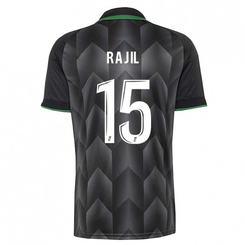 Danxen Kinder Jibril Rajil #15 Schwarzgrün Auswärtstrikot Trikot 2026/27 T-Shirt Österreich