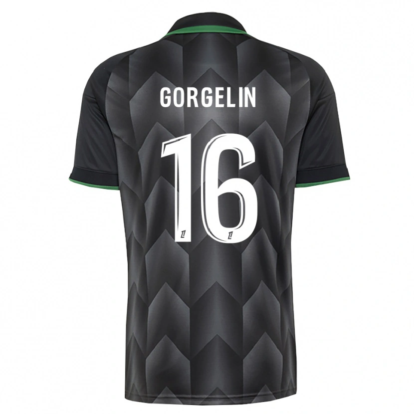Danxen Kinder Mathieu Gorgelin #16 Schwarzgrün Auswärtstrikot Trikot 2026/27 T-Shirt Österreich