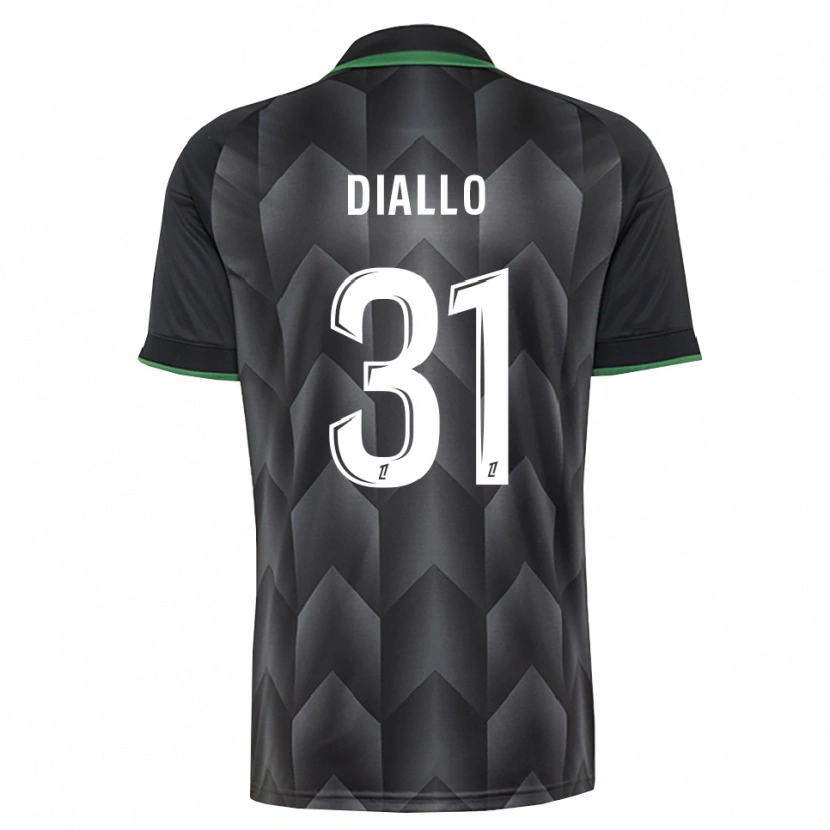 Danxen Kinder Alpha Diallo #31 Schwarzgrün Auswärtstrikot Trikot 2026/27 T-Shirt Österreich