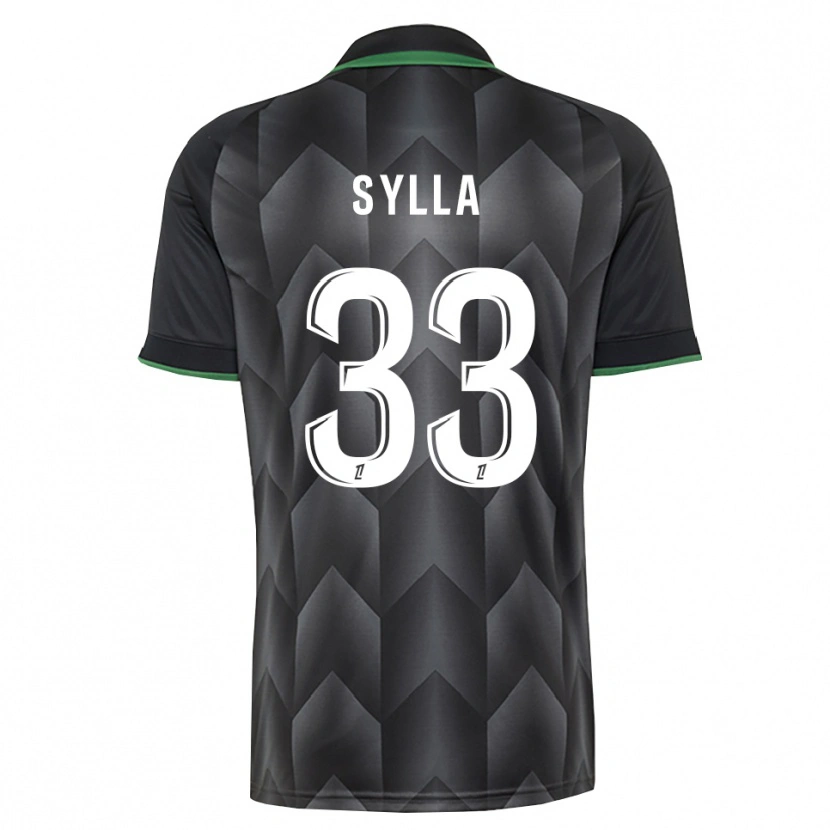 Danxen Kinder Fodé Sylla #33 Schwarzgrün Auswärtstrikot Trikot 2026/27 T-Shirt Österreich