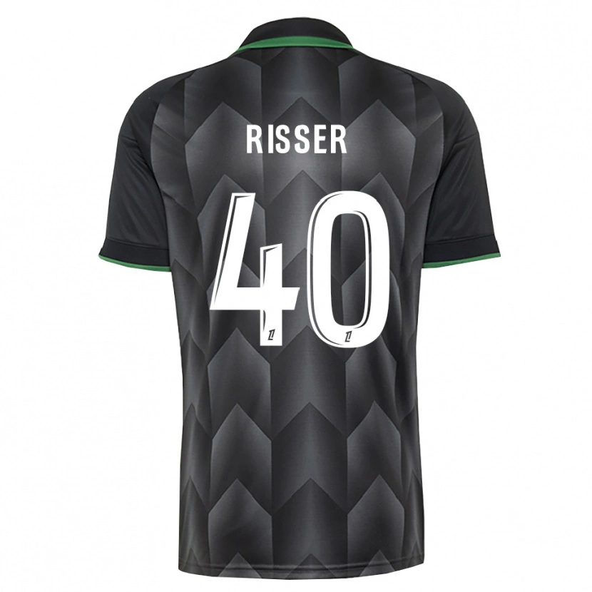 Danxen Kinder Robin Risser #40 Schwarzgrün Auswärtstrikot Trikot 2026/27 T-Shirt Österreich
