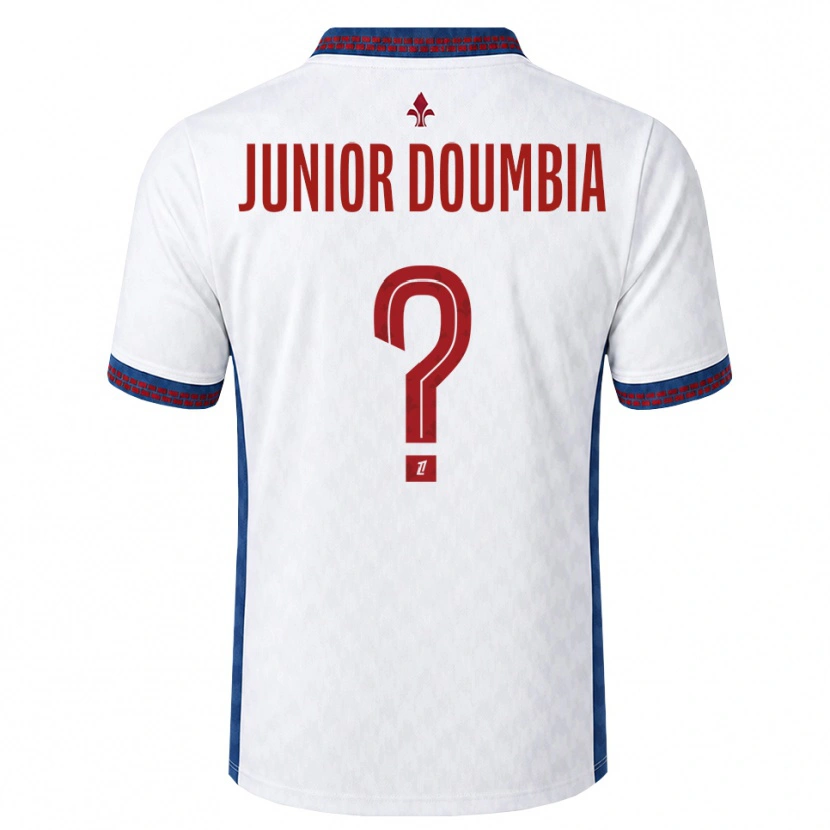 Danxen Kinder Samba Junior Doumbia #0 Rot Weiß Blau Auswärtstrikot Trikot 2026/27 T-Shirt Österreich