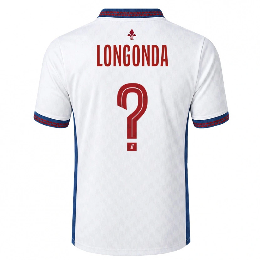 Danxen Kinder Jean-Pierre Longonda #0 Rot Weiß Blau Auswärtstrikot Trikot 2026/27 T-Shirt Österreich