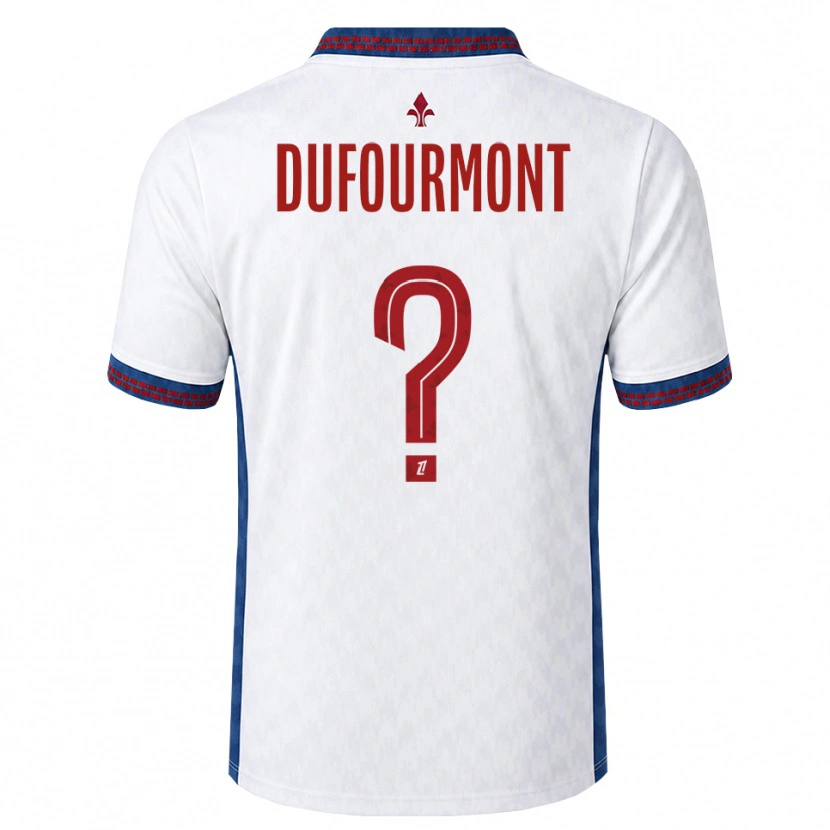 Danxen Kinder Eléa Dufourmont #0 Rot Weiß Blau Auswärtstrikot Trikot 2026/27 T-Shirt Österreich