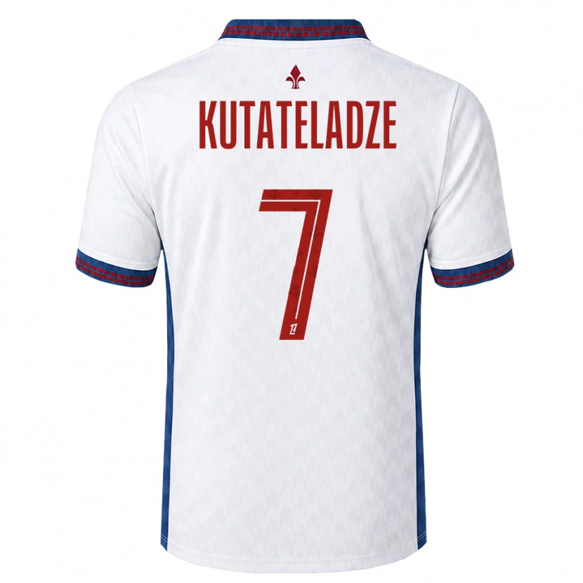 Danxen Kinder Alexandre Kutateladze #7 Rot Weiß Blau Auswärtstrikot Trikot 2026/27 T-Shirt Österreich