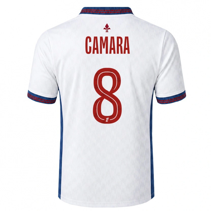 Danxen Kinder Ismaël Camara #8 Rot Weiß Blau Auswärtstrikot Trikot 2026/27 T-Shirt Österreich