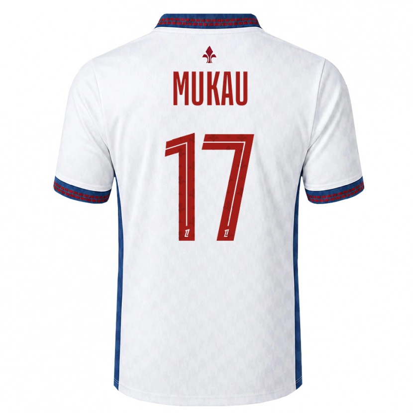 Danxen Kinder Ngal'ayel Mukau #17 Rot Weiß Blau Auswärtstrikot Trikot 2026/27 T-Shirt Österreich