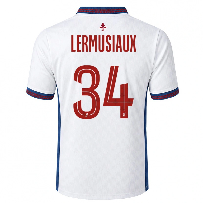 Danxen Kinder Chrystal Lermusiaux #34 Rot Weiß Blau Auswärtstrikot Trikot 2026/27 T-Shirt Österreich