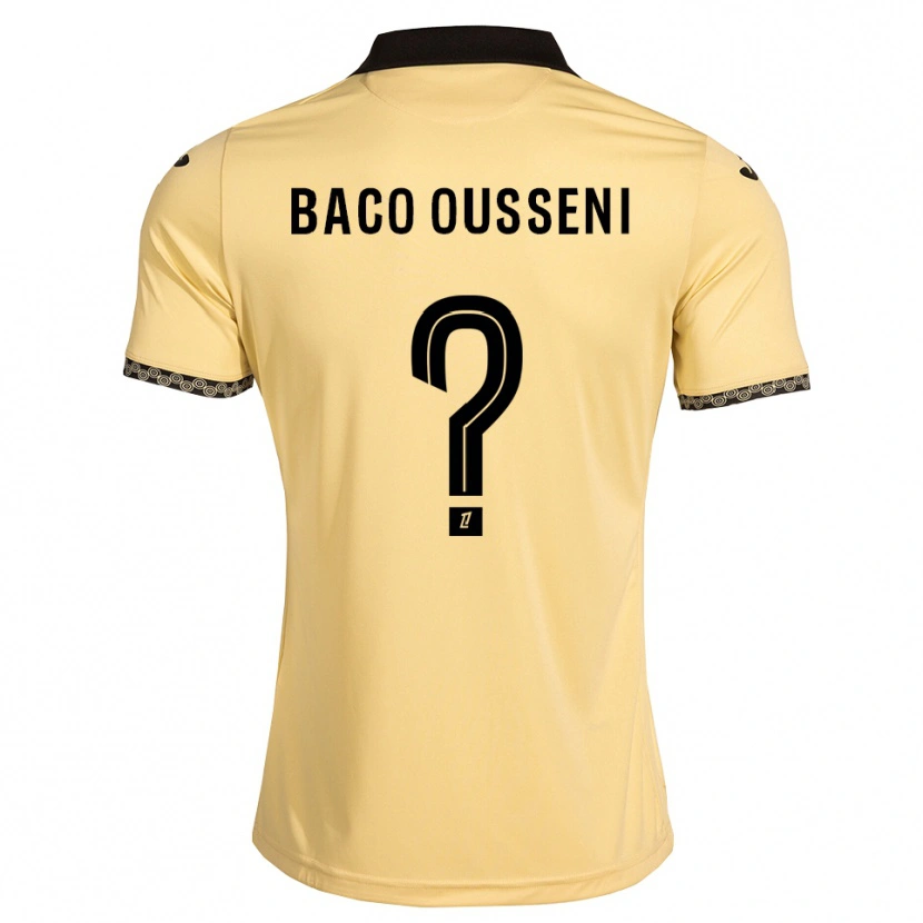 Danxen Kinder Timothée Baco Ousseni #0 Navajoweiß Schwarz Auswärtstrikot Trikot 2026/27 T-Shirt Österreich