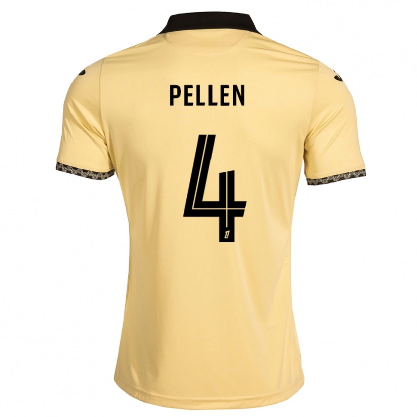 Danxen Kinder Louise Pellen #4 Navajoweiß Schwarz Auswärtstrikot Trikot 2026/27 T-Shirt Österreich