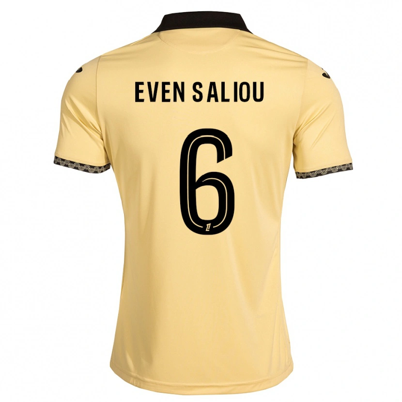 Danxen Kinder Emy Even Saliou #6 Navajoweiß Schwarz Auswärtstrikot Trikot 2026/27 T-Shirt Österreich