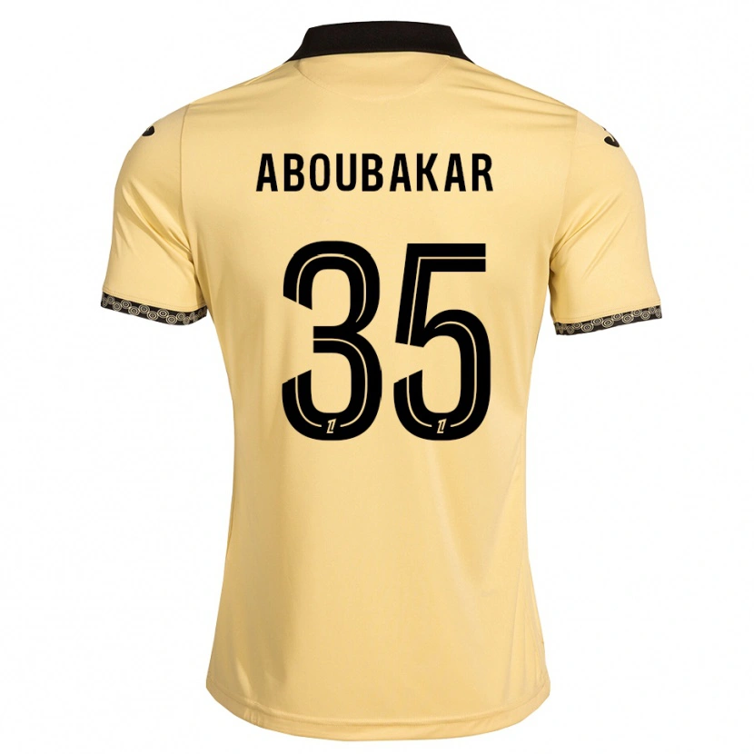 Danxen Kinder Siddick Aboubakar #35 Navajoweiß Schwarz Auswärtstrikot Trikot 2026/27 T-Shirt Österreich