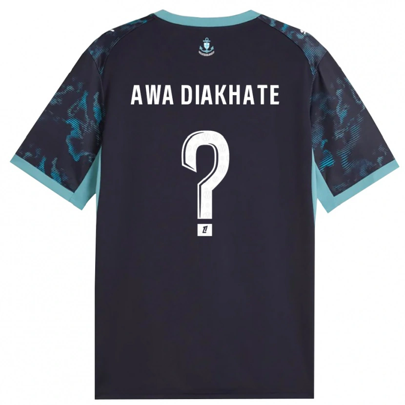 Danxen Kinder Ndeye Awa Diakhate #0 Blass Türkis Weiß Schwarz Auswärtstrikot Trikot 2026/27 T-Shirt Österreich