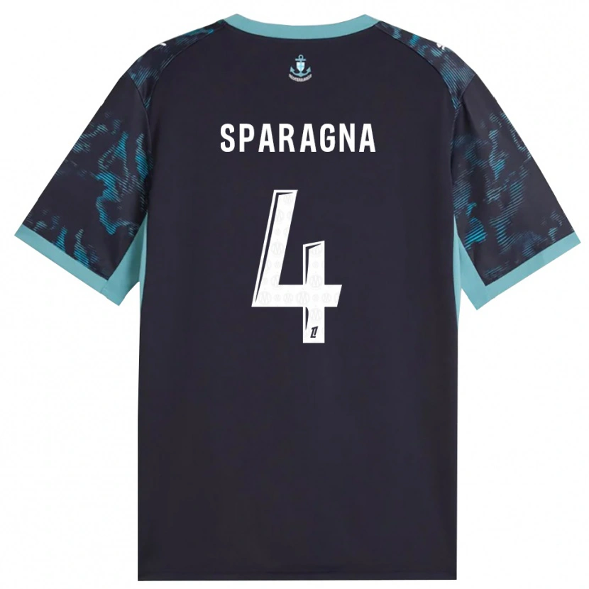 Danxen Kinder Stéphane Sparagna #4 Blass Türkis Weiß Schwarz Auswärtstrikot Trikot 2026/27 T-Shirt Österreich