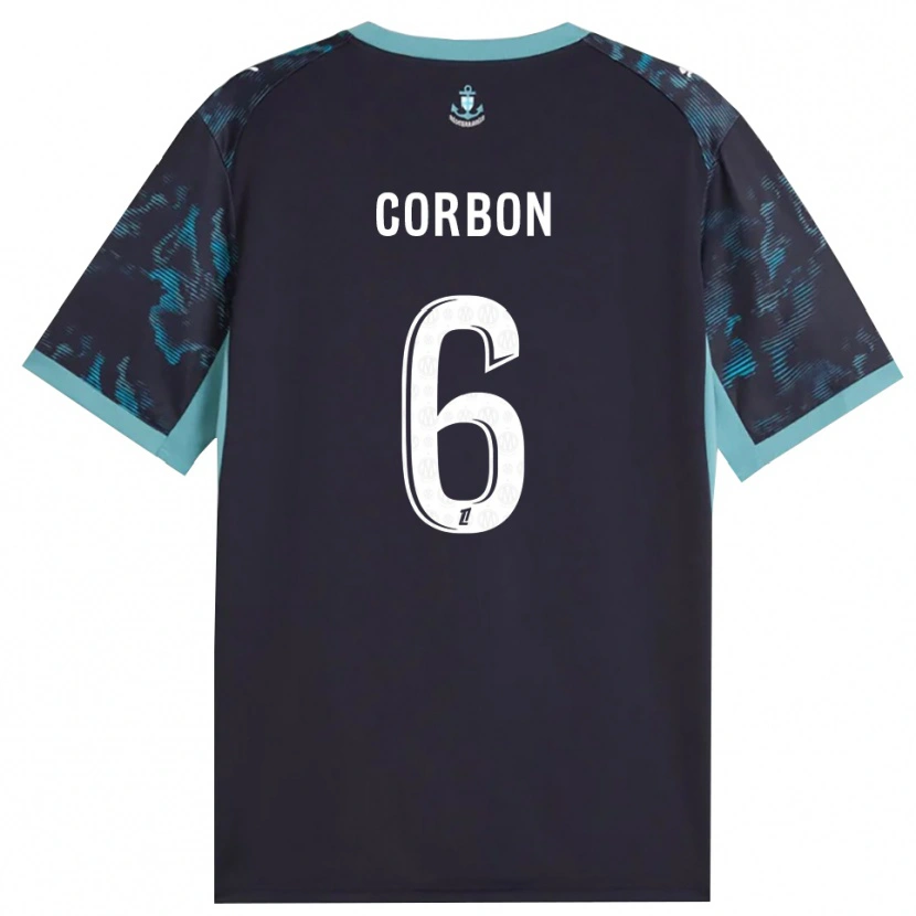 Danxen Kinder Max Corbon #6 Blass Türkis Weiß Schwarz Auswärtstrikot Trikot 2026/27 T-Shirt Österreich